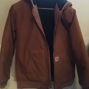 Carhartt flannel quilt-lined jacket